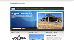 Desktop Screenshot of hoppesconstruction.com