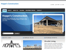 Tablet Screenshot of hoppesconstruction.com